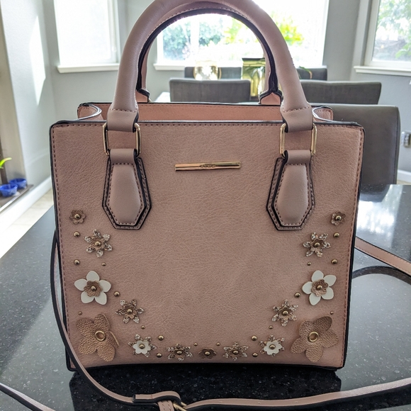 Aldo Handbags - Aldo Conray Studded Floral Applique Shoulder Bag Removable Crossbody Strap New❤️